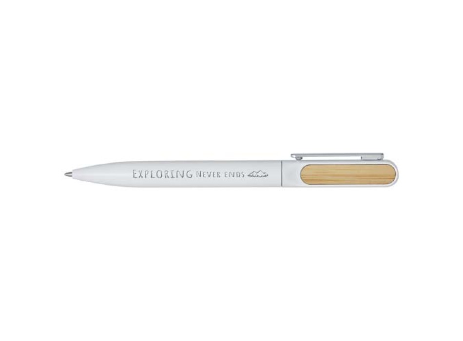 Penna a sfera in alluminio riciclato Blanca (inchiostro blu)