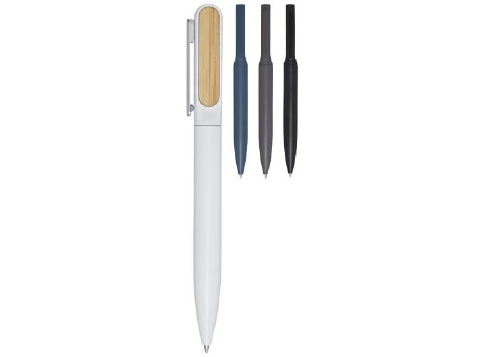 Penna a sfera in alluminio riciclato Blanca (inchiostro nero)