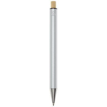 Penna a sfera in alluminio riciclato Cyrus (inchiostro blu)