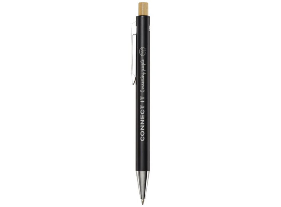 Penna a sfera in alluminio riciclato Cyrus (inchiostro blu)