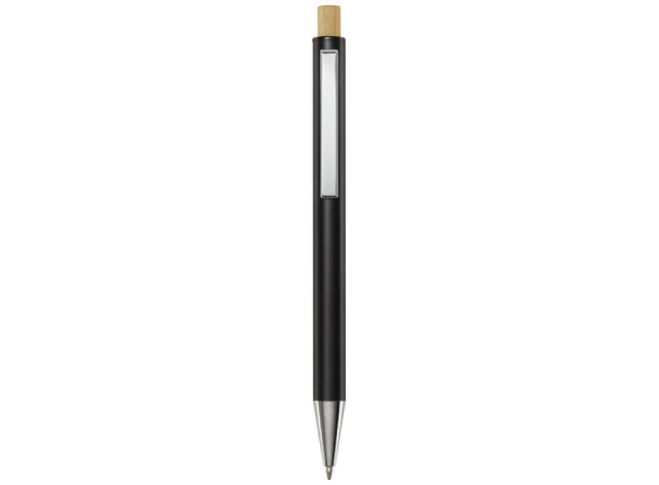 Penna a sfera in alluminio riciclato Cyrus (inchiostro nero)