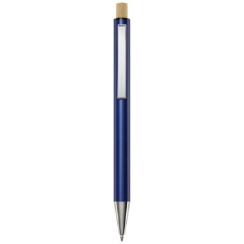 Penna a sfera in alluminio riciclato Cyrus (inchiostro nero)