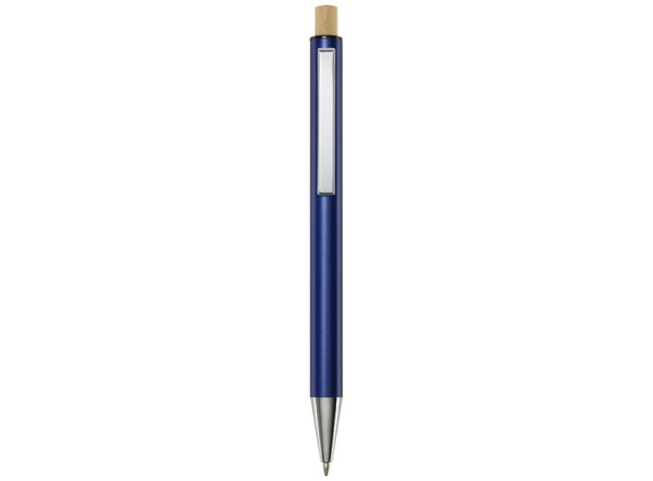 Penna a sfera in alluminio riciclato Cyrus (inchiostro nero)