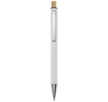 Penna a sfera in alluminio riciclato Cyrus (inchiostro nero)