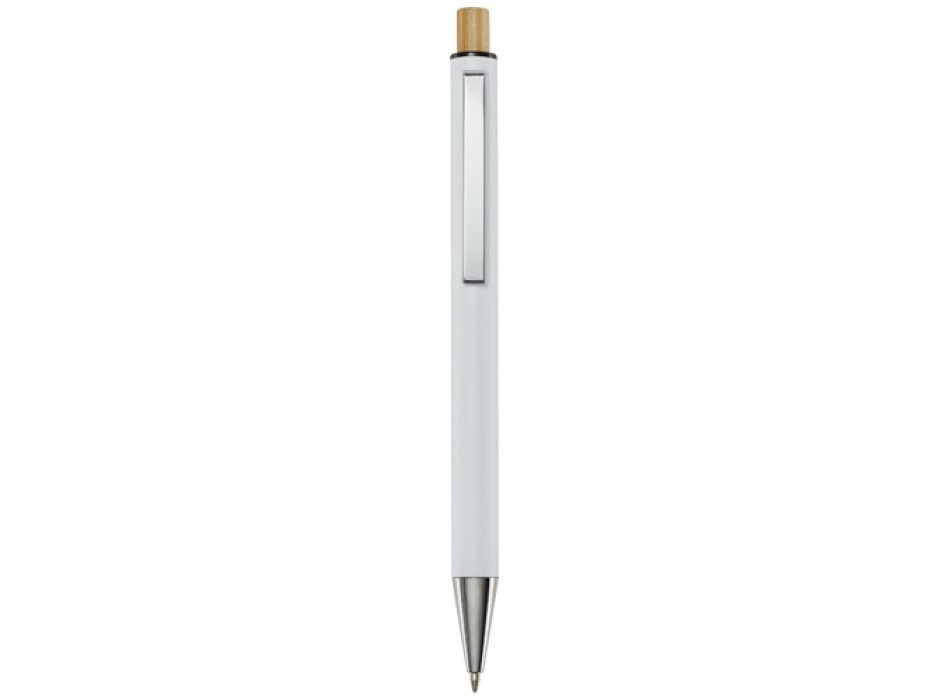 Penna a sfera in alluminio riciclato Cyrus (inchiostro nero)