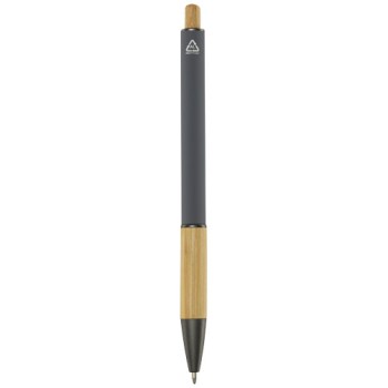 Penna a sfera in alluminio riciclato Darius (inchiostro blu)