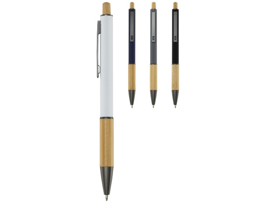 Penna a sfera in alluminio riciclato Darius (inchiostro blu)