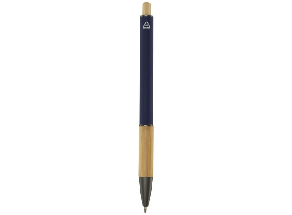 Penna a sfera in alluminio riciclato Darius (inchiostro blu)