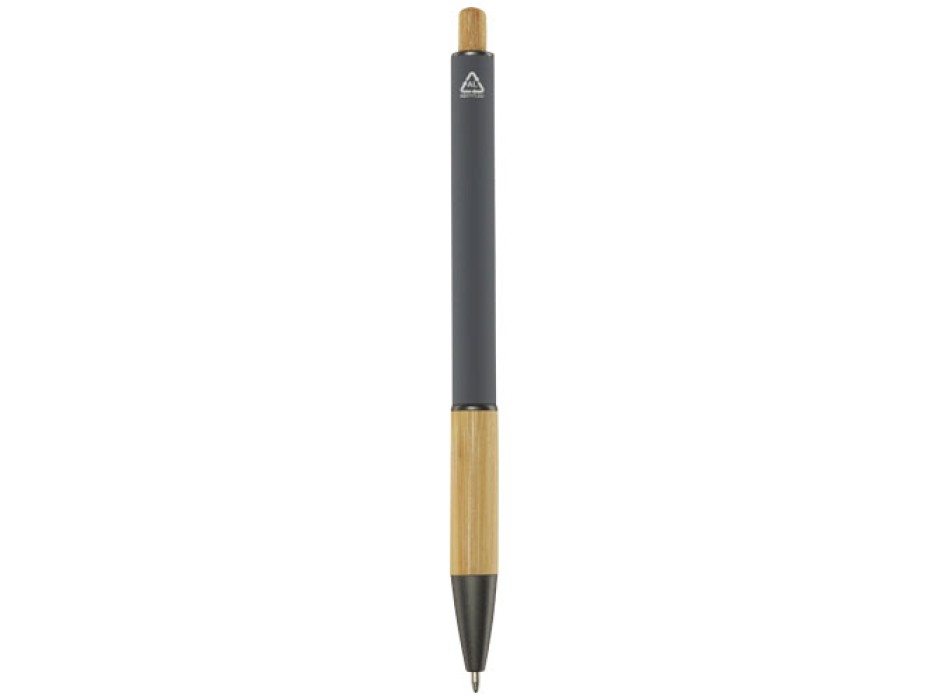 Penna a sfera in alluminio riciclato Darius (inchiostro nero)
