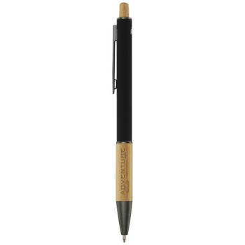 Penna a sfera in alluminio riciclato Darius (inchiostro nero)