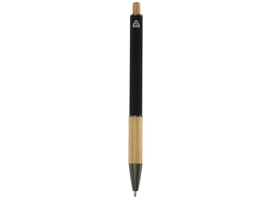 Penna a sfera in alluminio riciclato Darius (inchiostro nero)