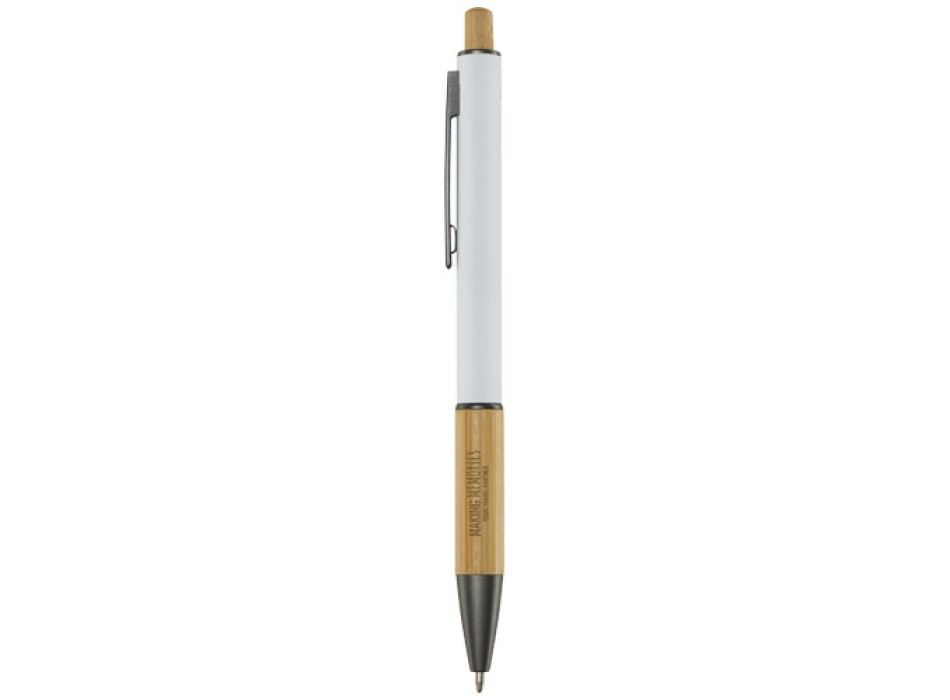 Penna a sfera in alluminio riciclato Darius (inchiostro nero)
