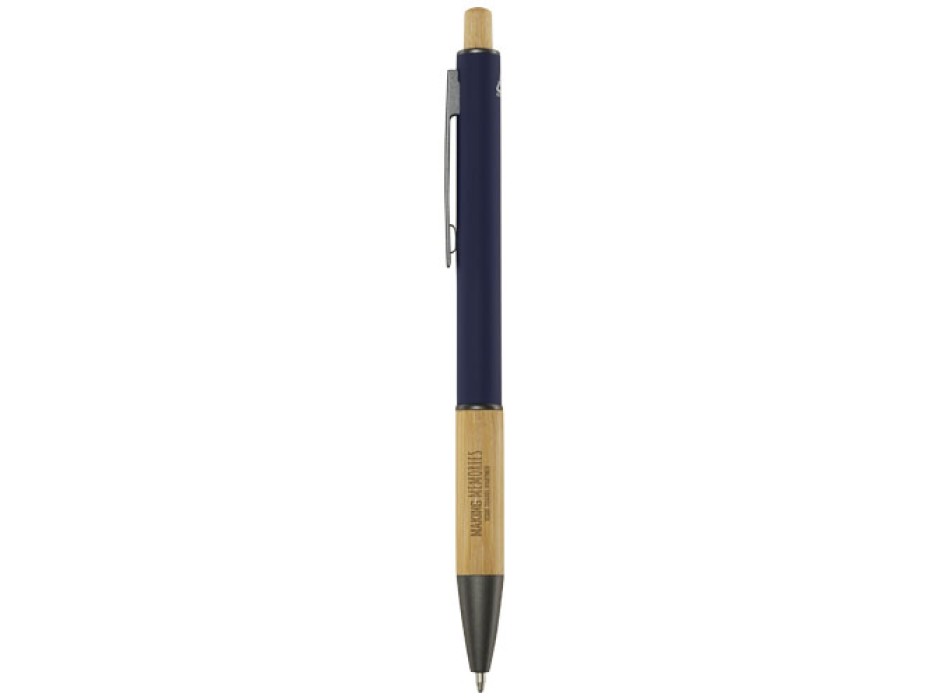Penna a sfera in alluminio riciclato Darius (inchiostro nero)