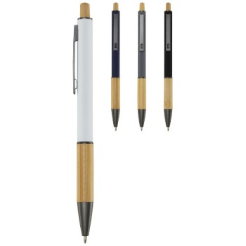 Penna a sfera in alluminio riciclato Darius (inchiostro nero)