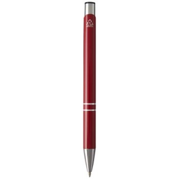 Penna a sfera in alluminio riciclato Moneta (inchiostro blu)
