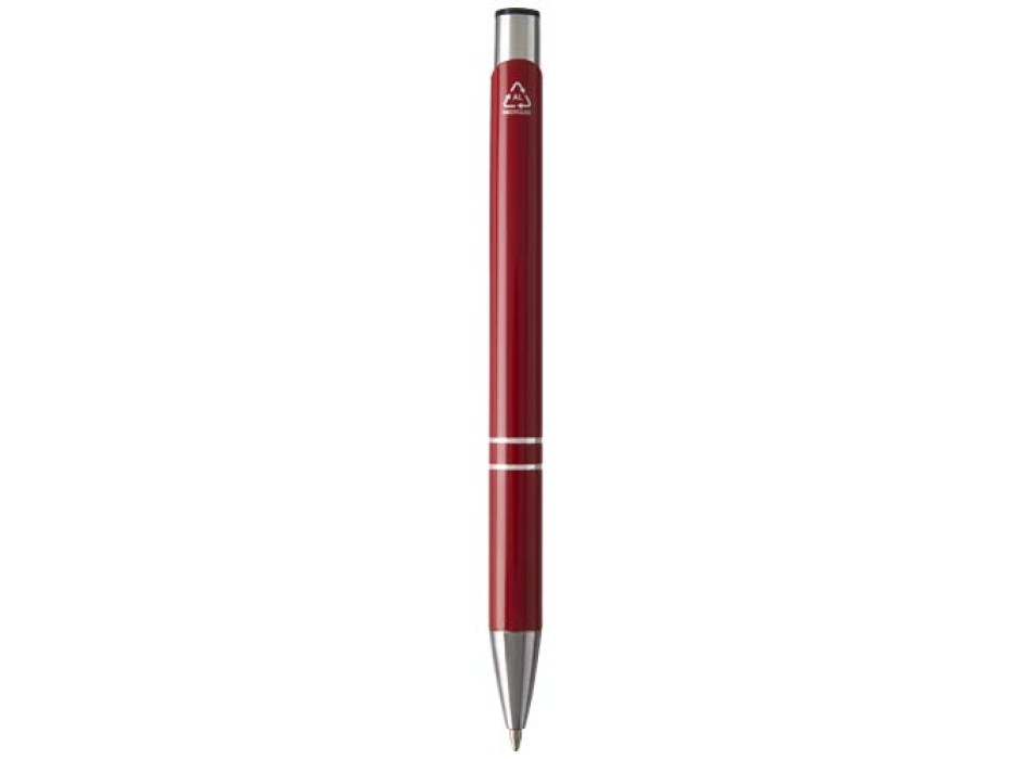 Penna a sfera in alluminio riciclato Moneta (inchiostro blu)