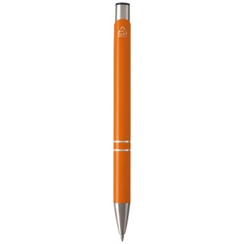 Penna a sfera in alluminio riciclato Moneta (inchiostro blu)