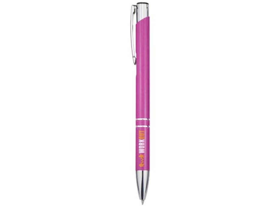 Penna a sfera in alluminio riciclato Moneta (inchiostro blu)