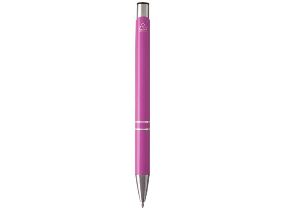 Penna a sfera in alluminio riciclato Moneta (inchiostro blu)