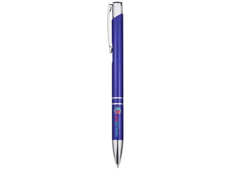 Penna a sfera in alluminio riciclato Moneta (inchiostro blu)