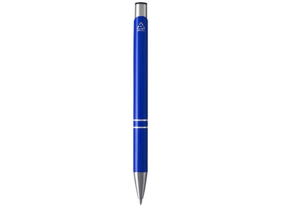 Penna a sfera in alluminio riciclato Moneta (inchiostro blu)