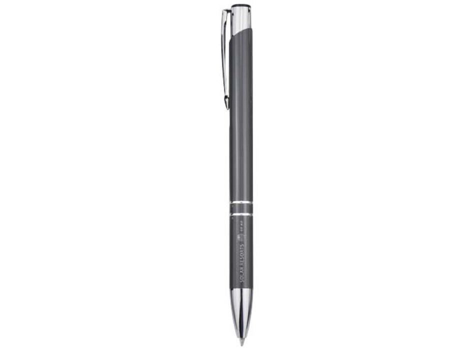 Penna a sfera in alluminio riciclato Moneta (inchiostro blu)