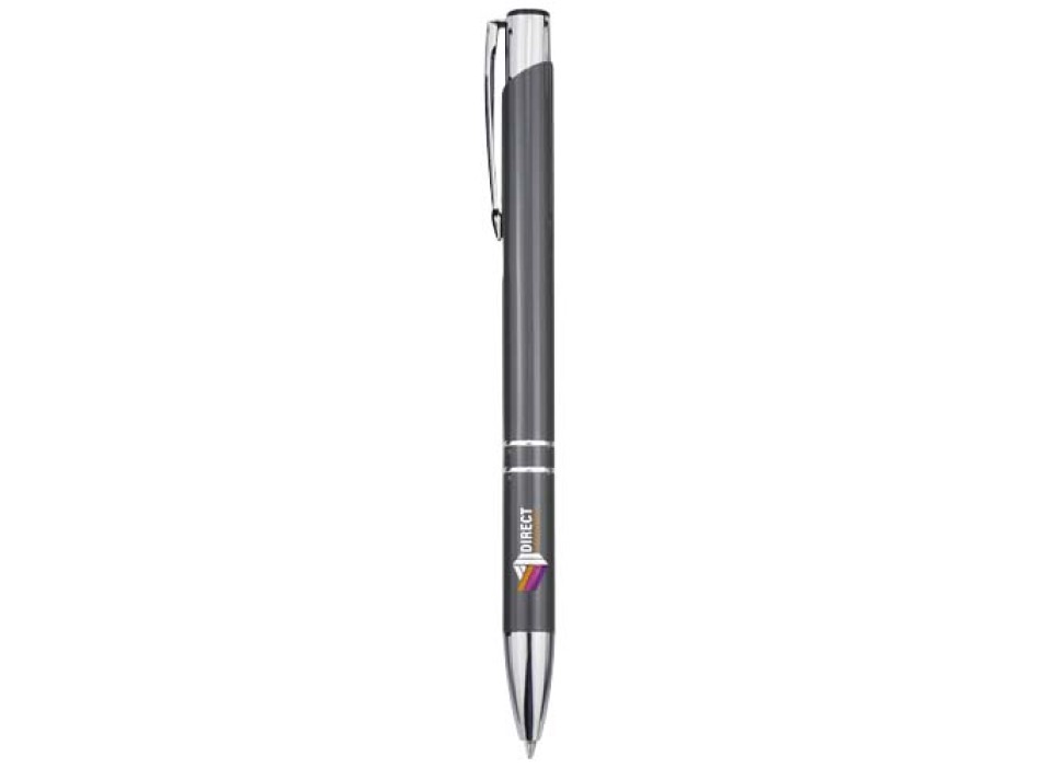 Penna a sfera in alluminio riciclato Moneta (inchiostro blu)