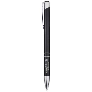 Penna a sfera in alluminio riciclato Moneta (inchiostro blu)