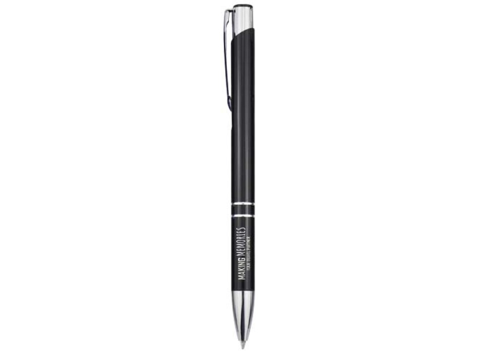 Penna a sfera in alluminio riciclato Moneta (inchiostro blu)