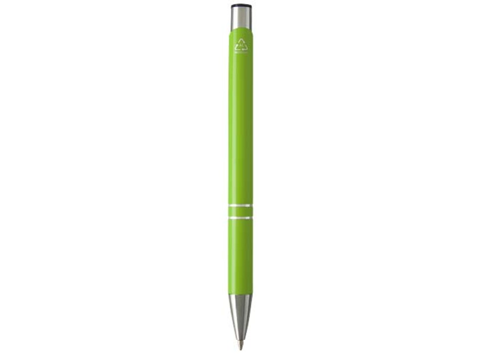 Penna a sfera in alluminio riciclato Moneta (inchiostro blu)