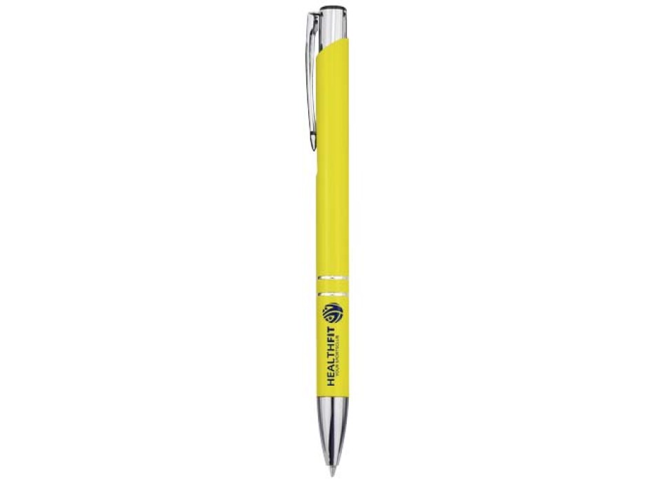 Penna a sfera in alluminio riciclato Moneta (inchiostro blu)