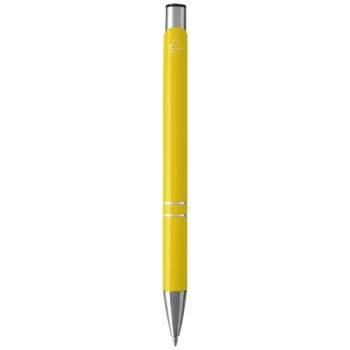 Penna a sfera in alluminio riciclato Moneta (inchiostro blu)