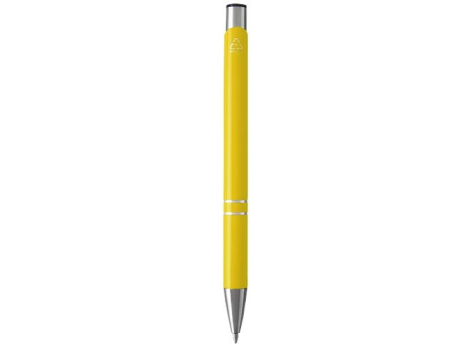 Penna a sfera in alluminio riciclato Moneta (inchiostro blu)