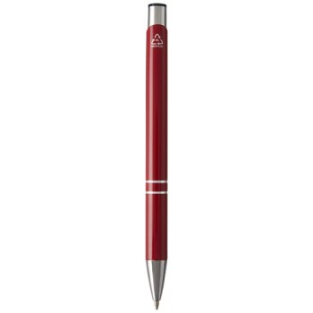 Penna a sfera in alluminio riciclato Moneta (inchiostro nero)