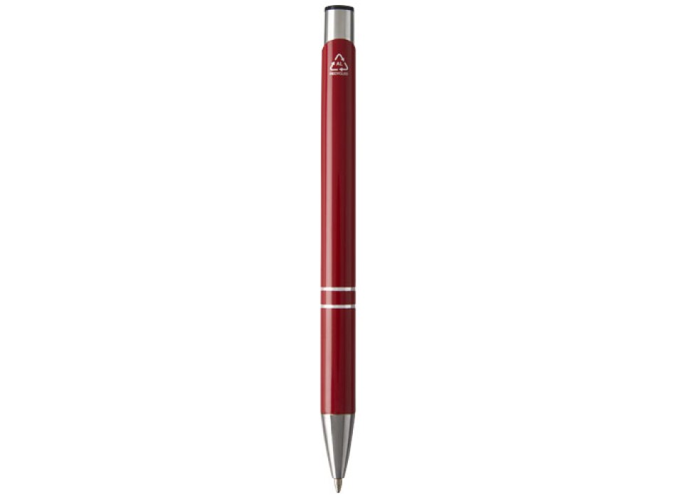 Penna a sfera in alluminio riciclato Moneta (inchiostro nero)