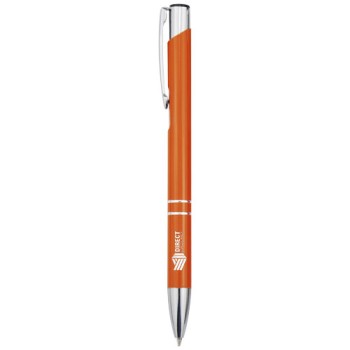 Penna a sfera in alluminio riciclato Moneta (inchiostro nero)