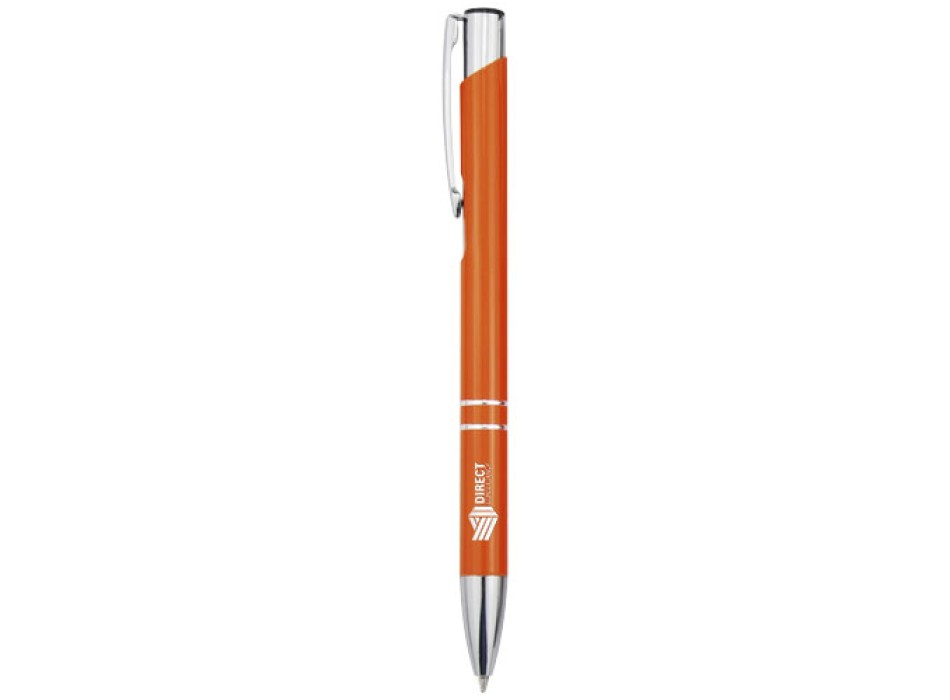 Penna a sfera in alluminio riciclato Moneta (inchiostro nero)