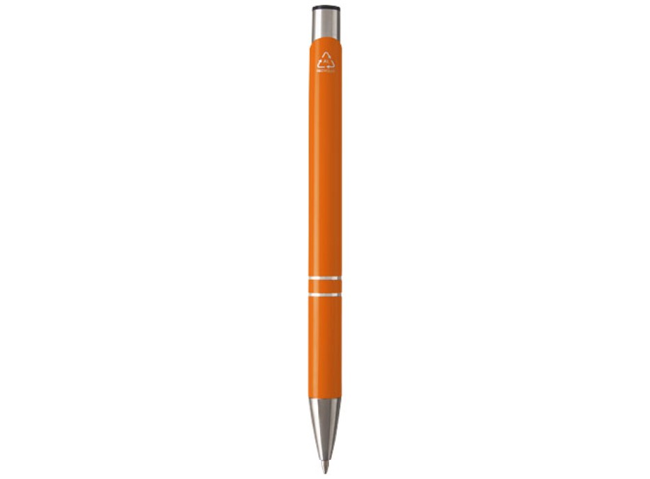 Penna a sfera in alluminio riciclato Moneta (inchiostro nero)
