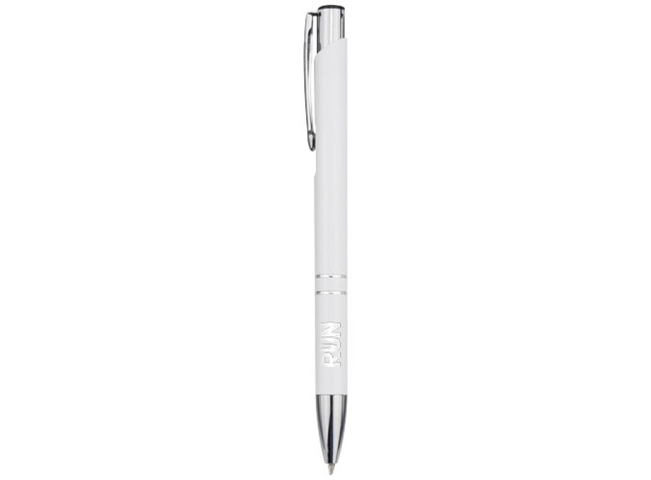 Penna a sfera in alluminio riciclato Moneta (inchiostro nero)