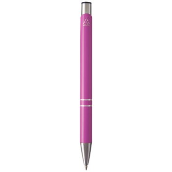 Penna a sfera in alluminio riciclato Moneta (inchiostro nero)