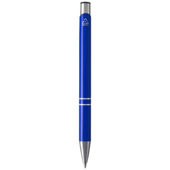 Penna a sfera in alluminio riciclato Moneta (inchiostro nero)