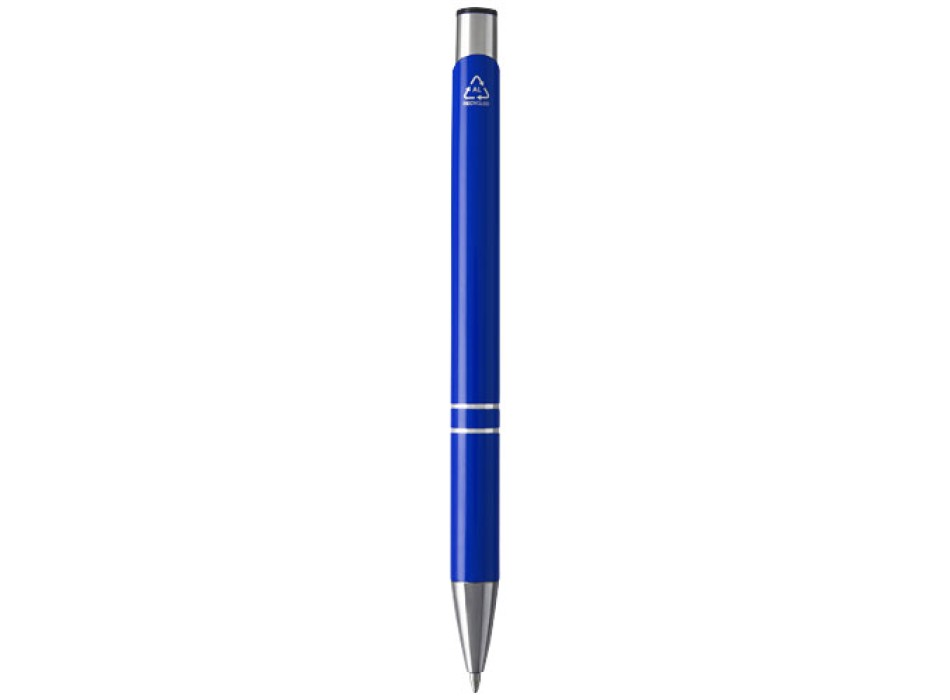 Penna a sfera in alluminio riciclato Moneta (inchiostro nero)
