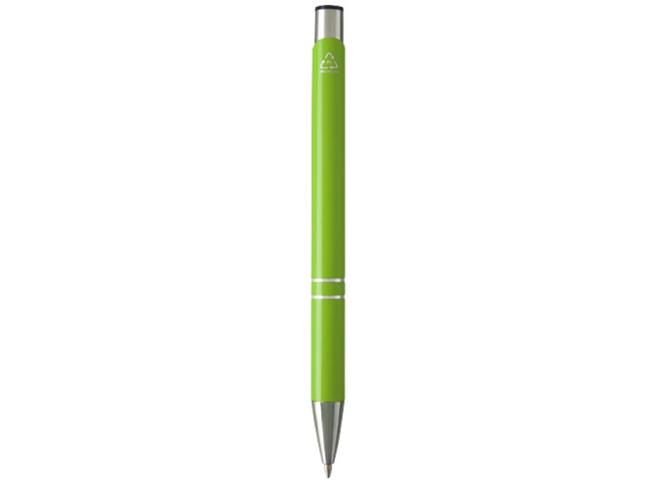 Penna a sfera in alluminio riciclato Moneta (inchiostro nero)