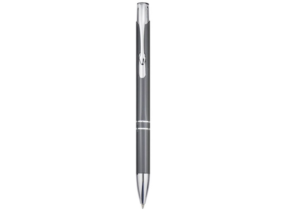 Penna a sfera in alluminio riciclato Moneta (inchiostro nero)