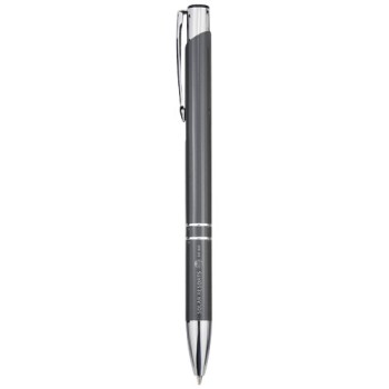 Penna a sfera in alluminio riciclato Moneta (inchiostro nero)