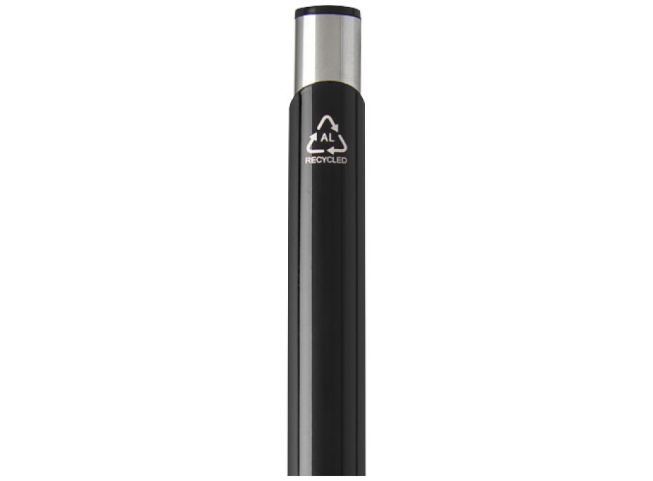Penna a sfera in alluminio riciclato Moneta (inchiostro nero)