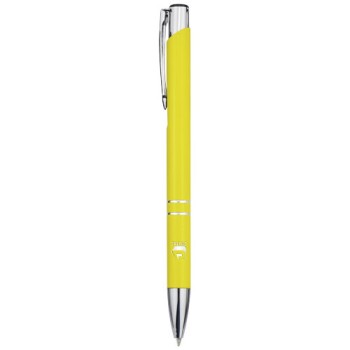 Penna a sfera in alluminio riciclato Moneta (inchiostro nero)