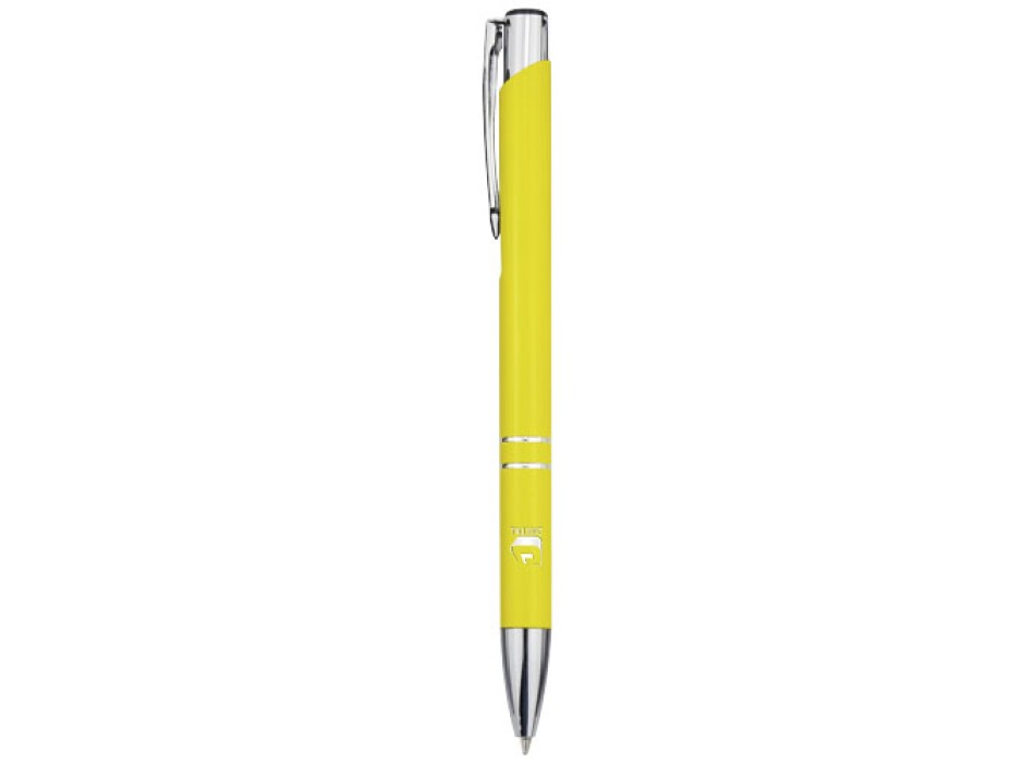 Penna a sfera in alluminio riciclato Moneta (inchiostro nero)