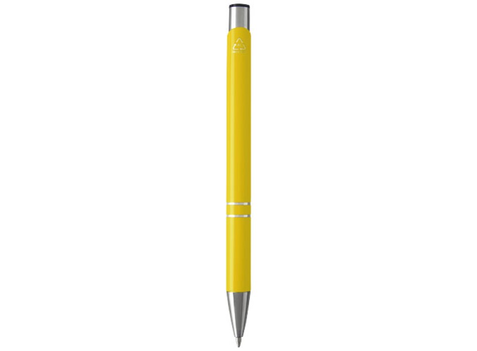 Penna a sfera in alluminio riciclato Moneta (inchiostro nero)