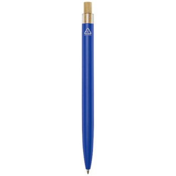 Penna a sfera in alluminio riciclato Nooshin (inchiostro blu)